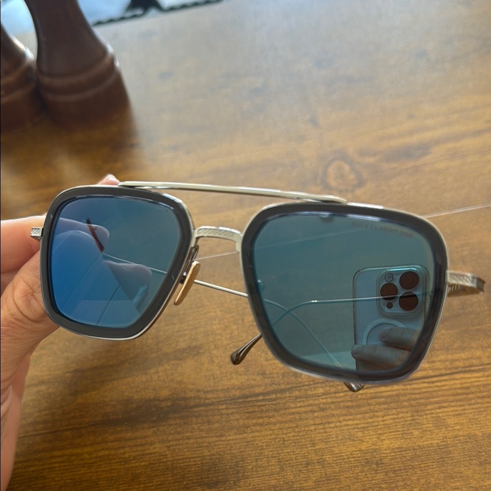 DITA FLIGHT.006 Silver and Blue Men's Glasses